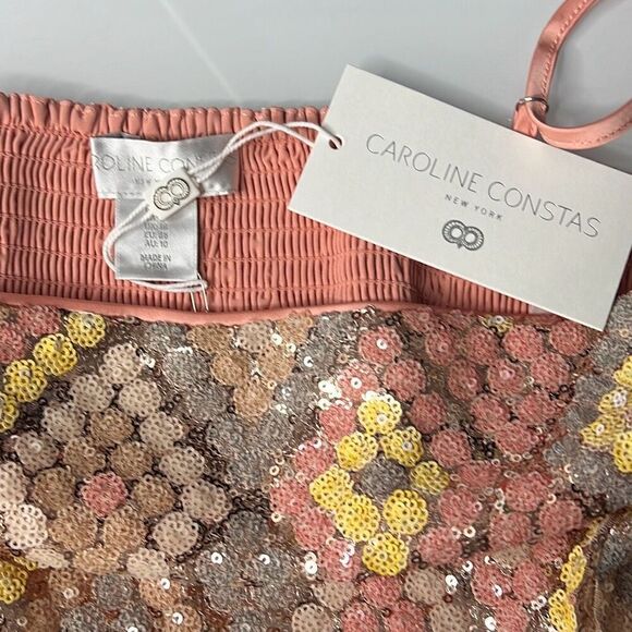 Caroline Constas Sequined Cropped Top and Mini Skirt Set NWT 6 - Picture 13 of 14